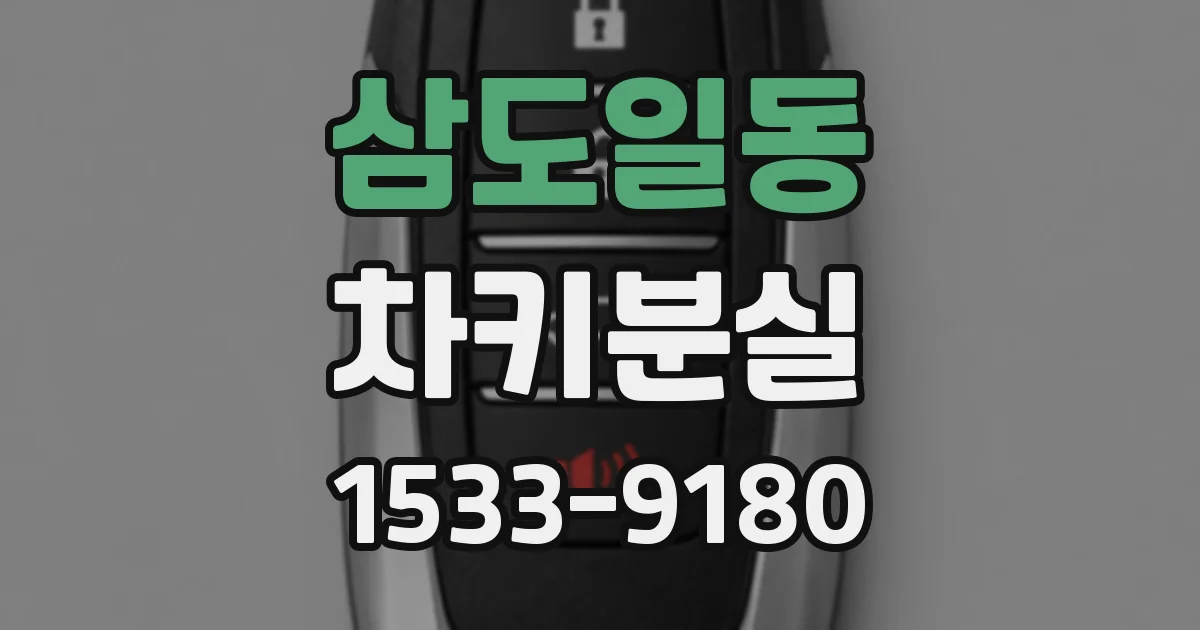 삼도일동 차키분실
