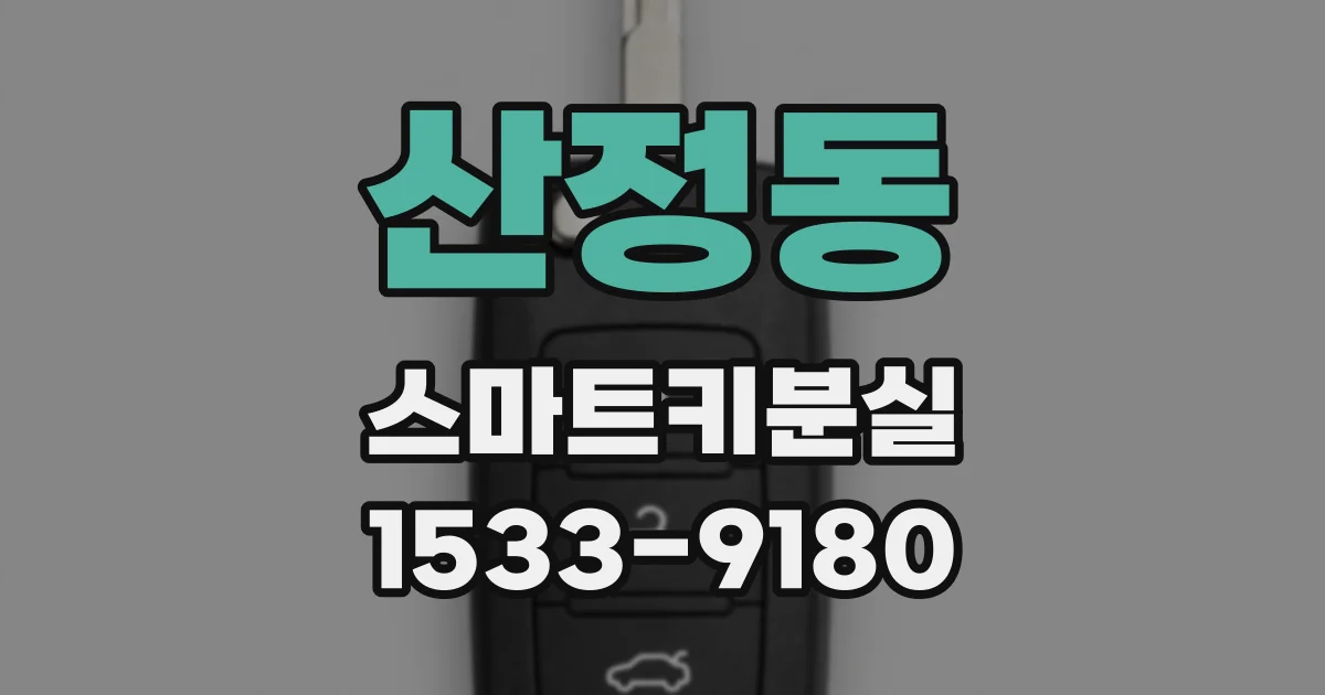 산정동 스마트키분실