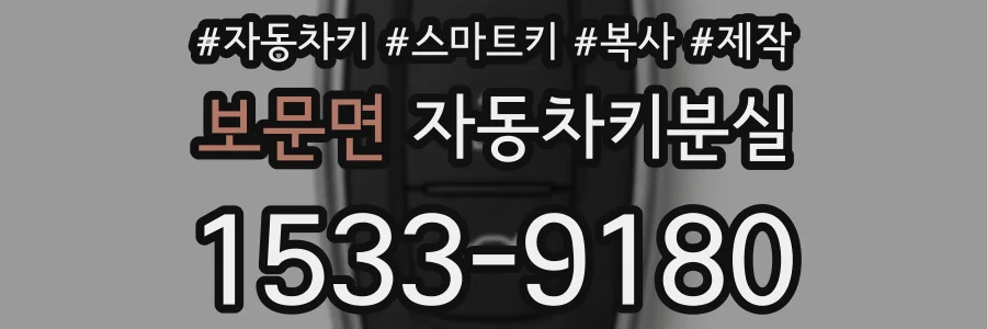 보문면 자동차키분실