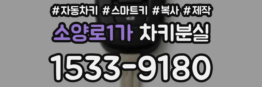 소양로1가 차키분실
