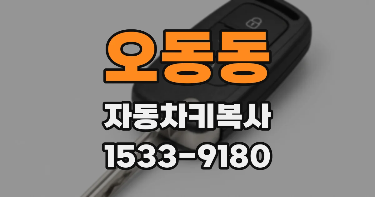 오동동 자동차키복사
