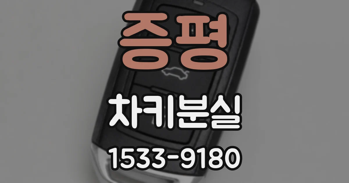 증평 차키분실