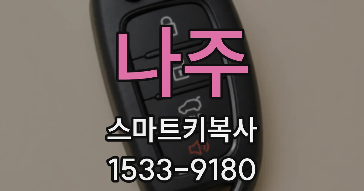 나주 스마트키복사