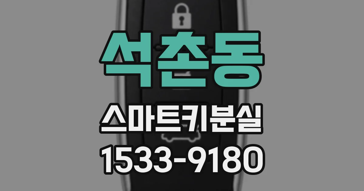 석촌동 스마트키분실