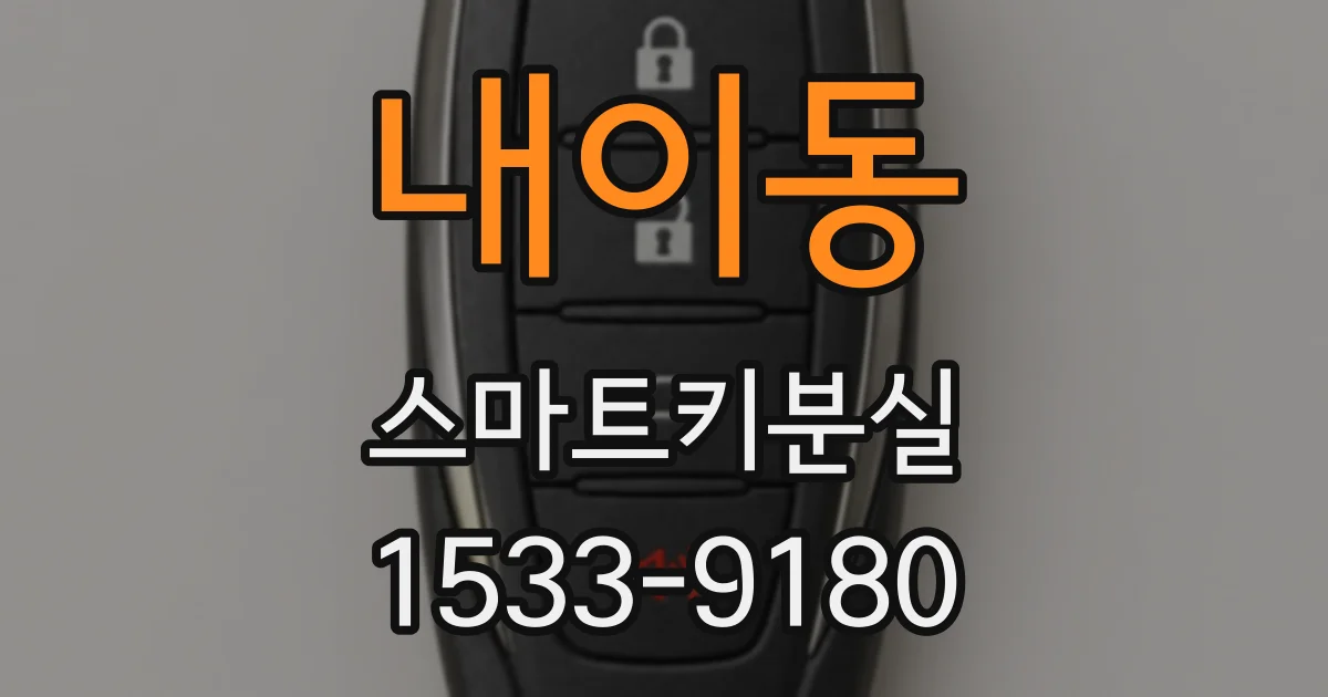 내이동 스마트키분실