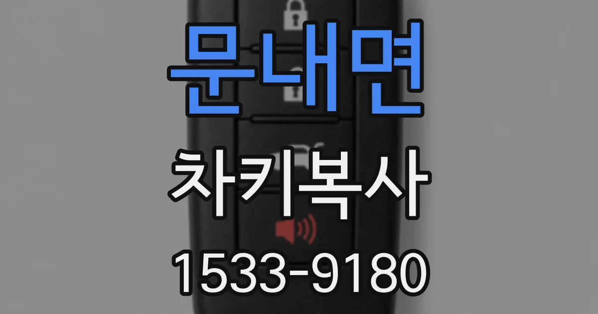 문내면 차키복사