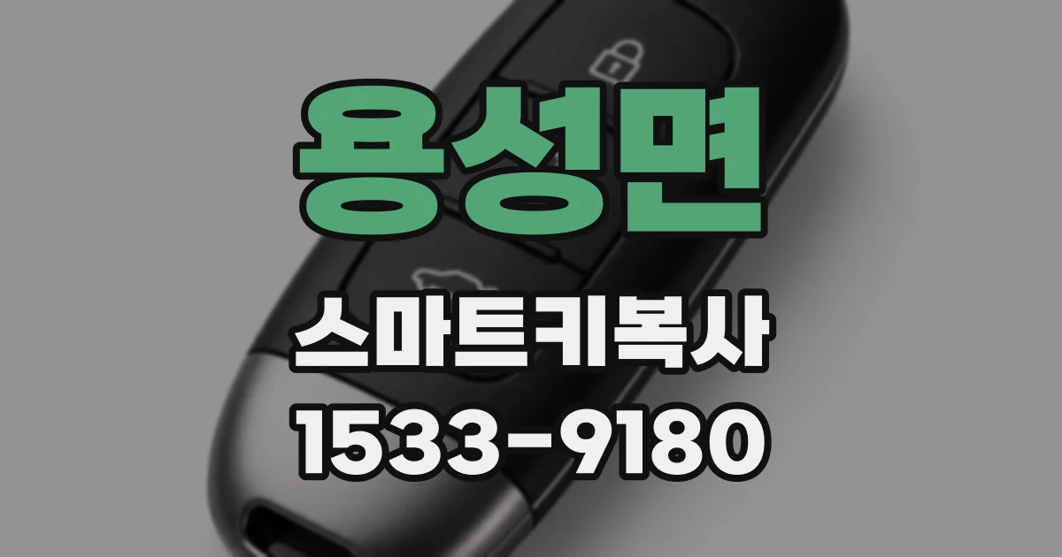 용성면 스마트키복사