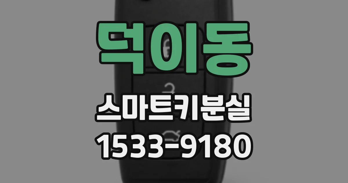 덕이동 스마트키분실