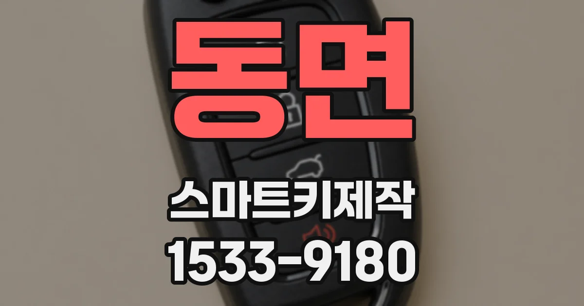 동면 스마트키제작
