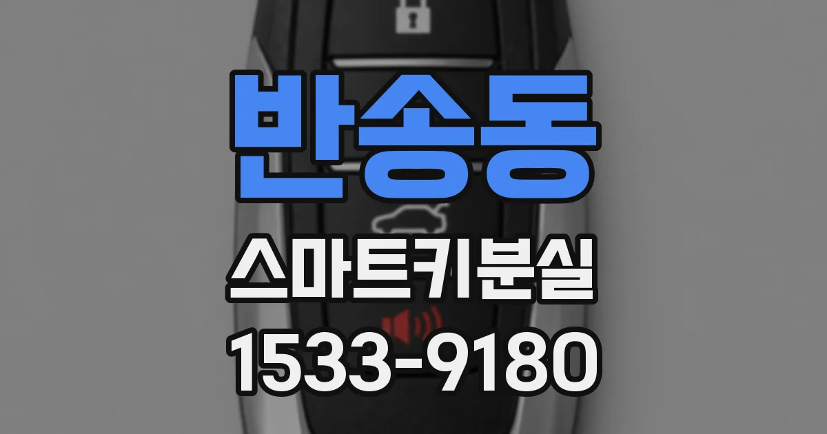 반송동 스마트키분실