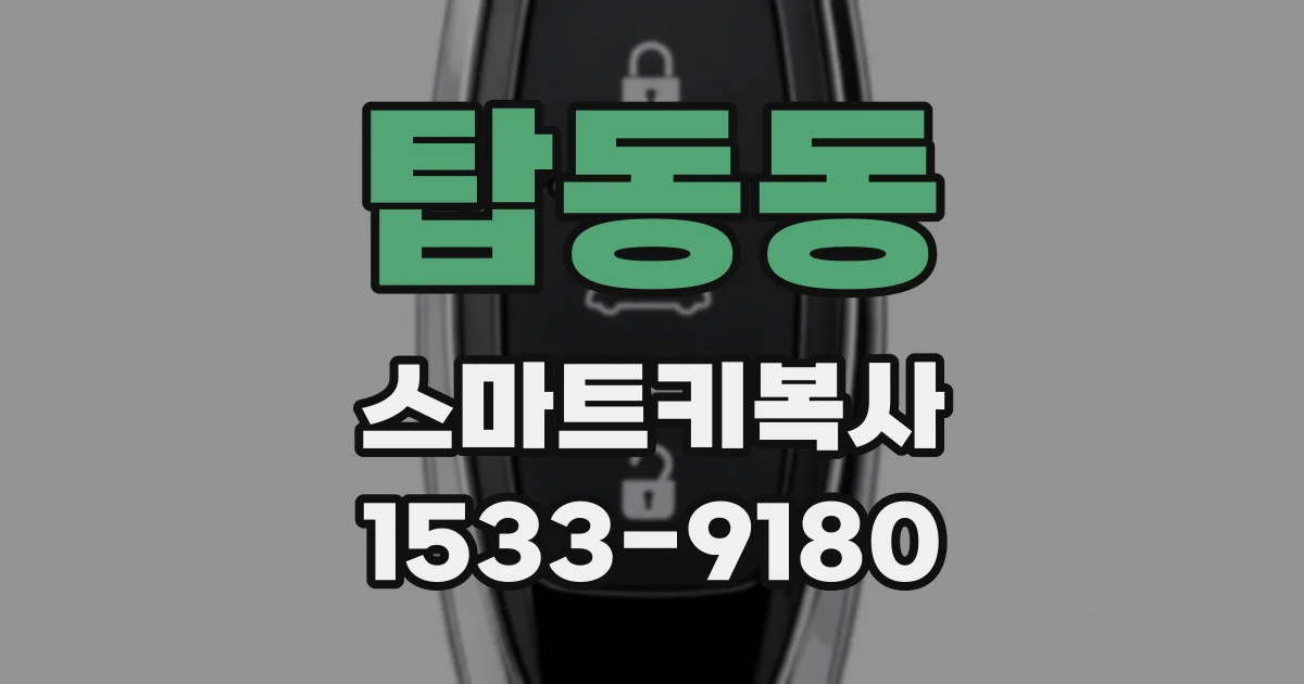 탑동동 스마트키복사