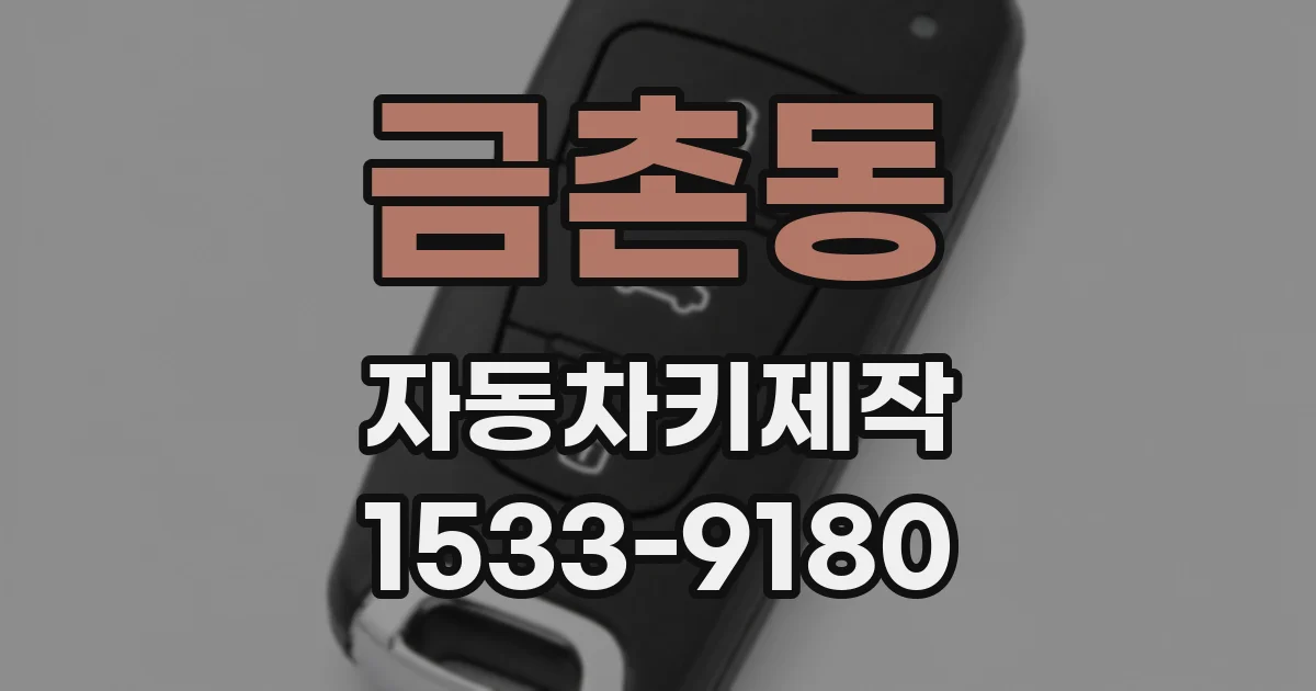 금촌동 자동차키제작