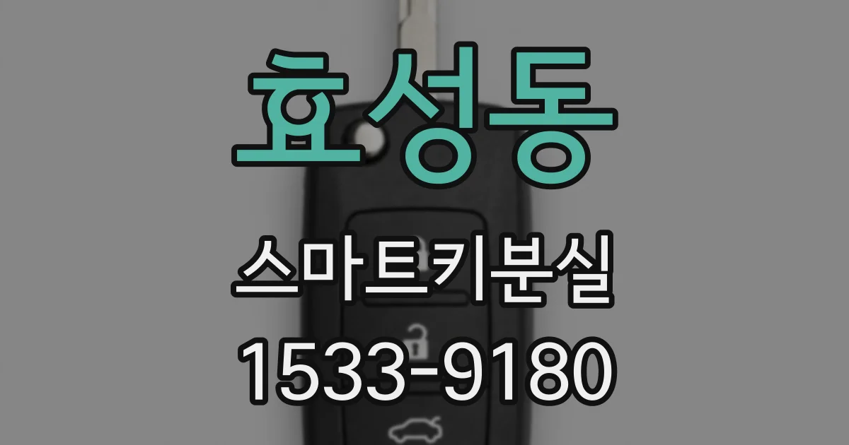 효성동 스마트키분실