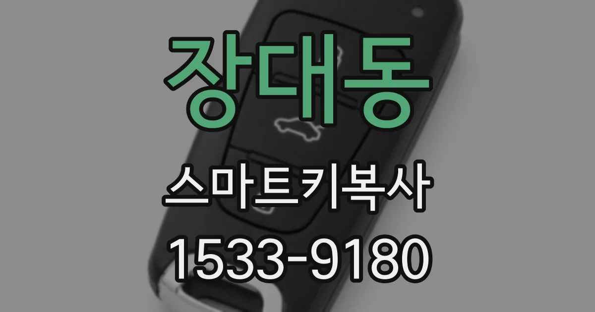 장대동 스마트키복사