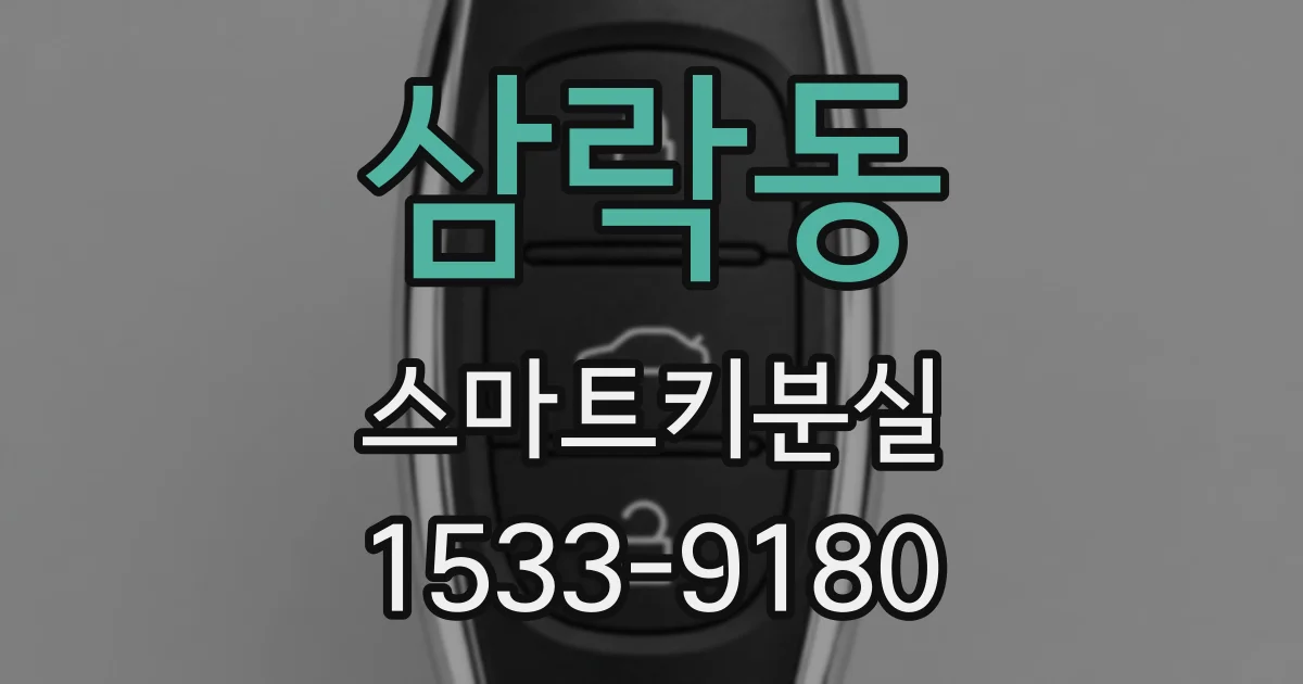 삼락동 스마트키분실