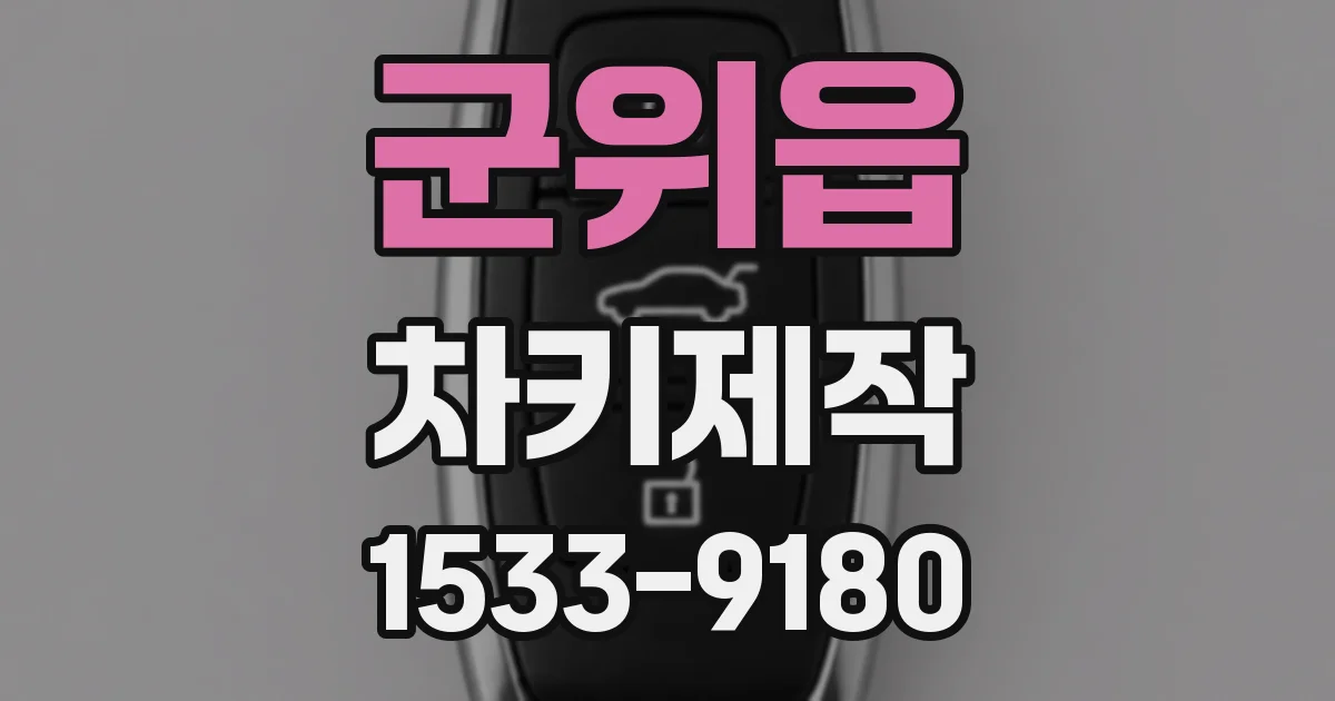 군위읍 차키제작