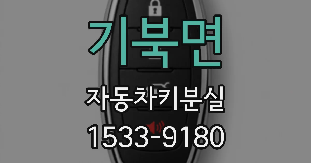 기북면 자동차키분실