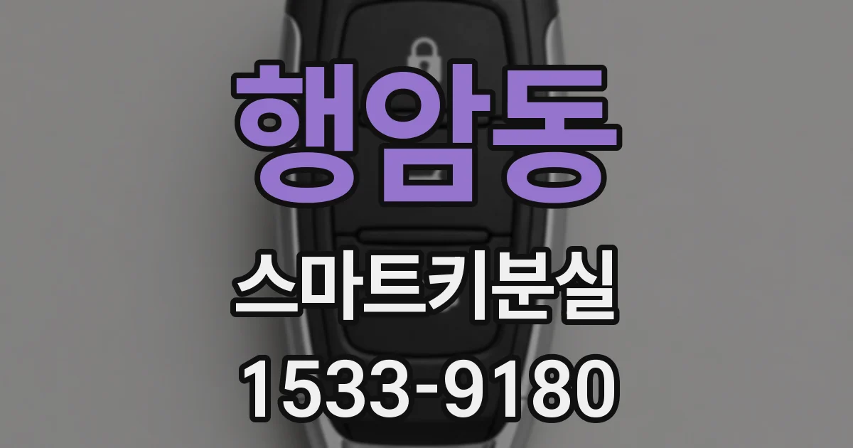 행암동 스마트키분실