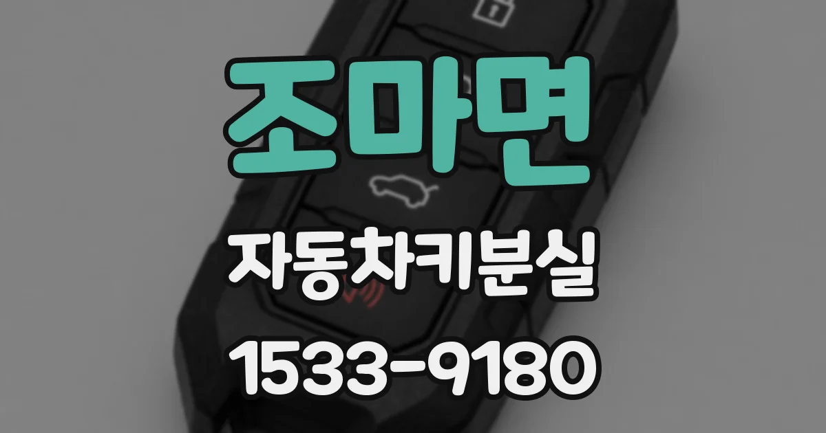 조마면 자동차키분실