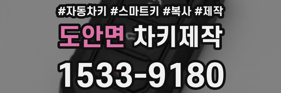 도안면 차키제작