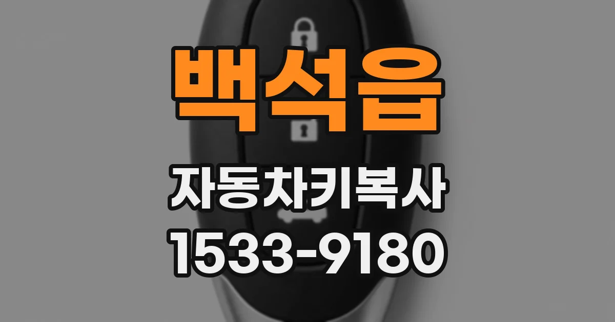 백석읍 자동차키복사