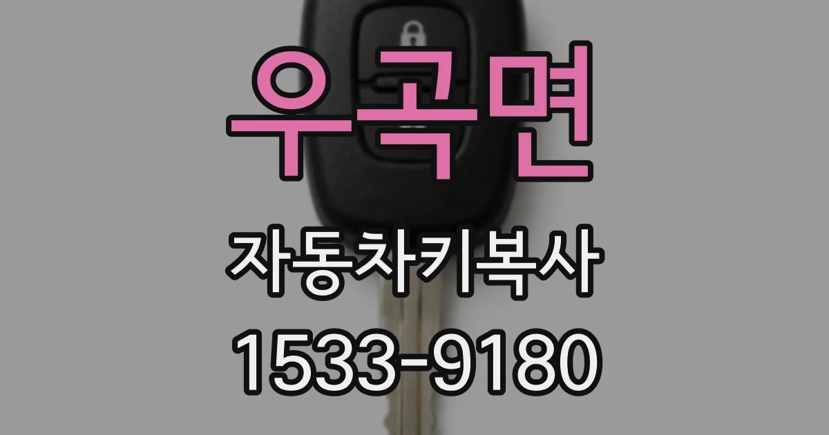 우곡면 자동차키복사
