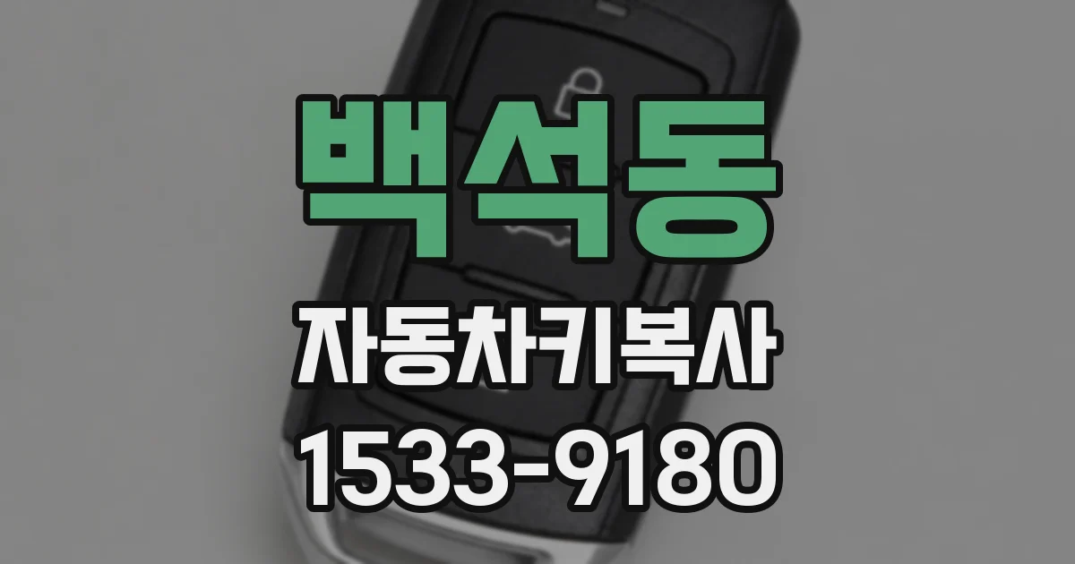 백석동 자동차키복사