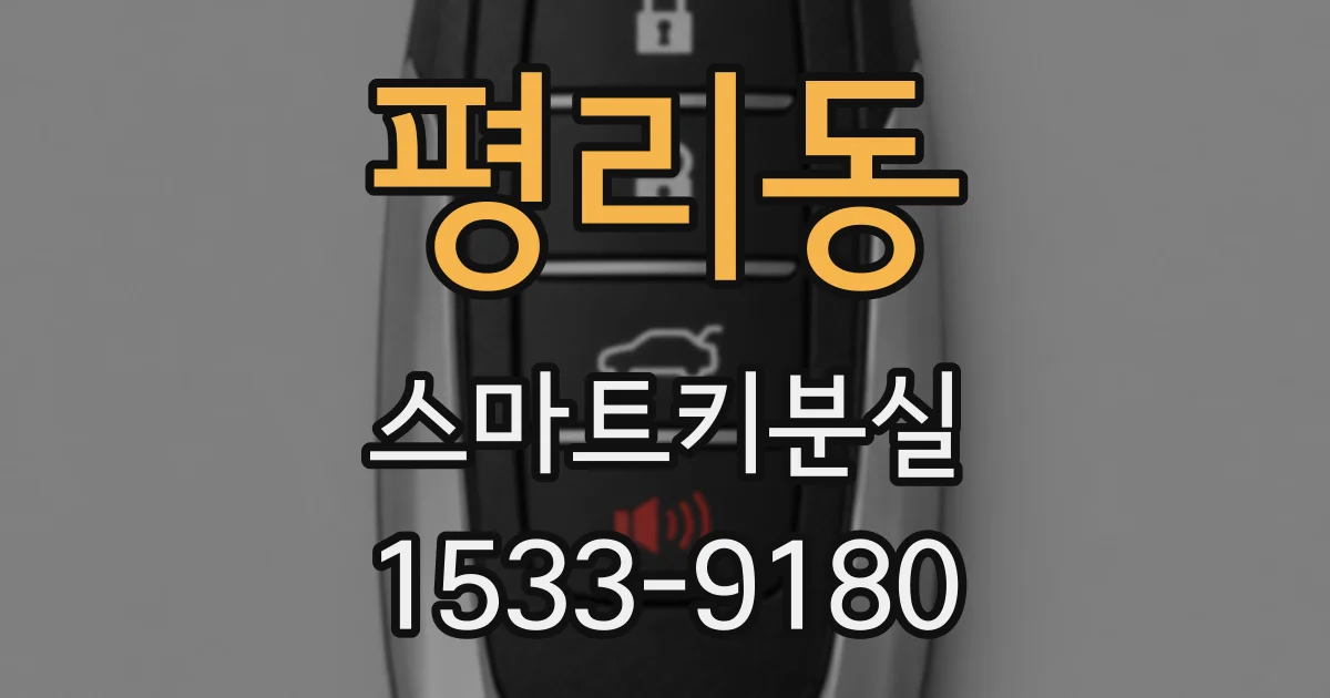 평리동 스마트키분실