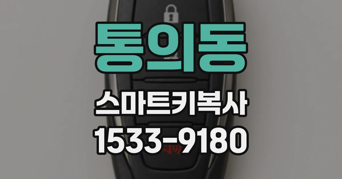 통의동 스마트키복사