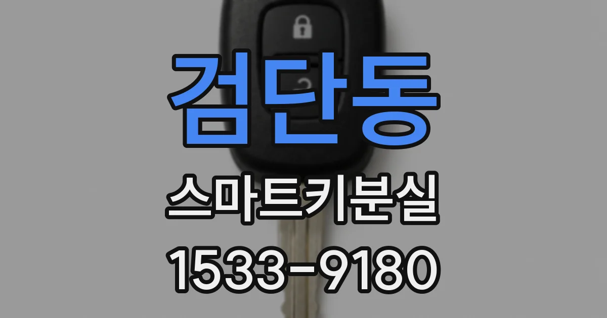 검단동 스마트키분실