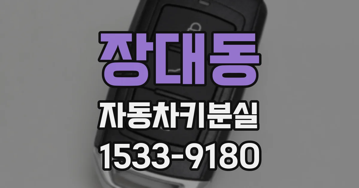 장대동 자동차키분실