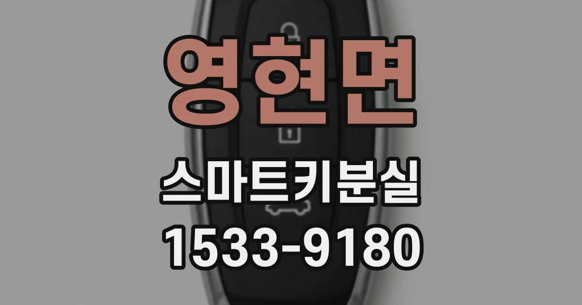 영현면 스마트키분실