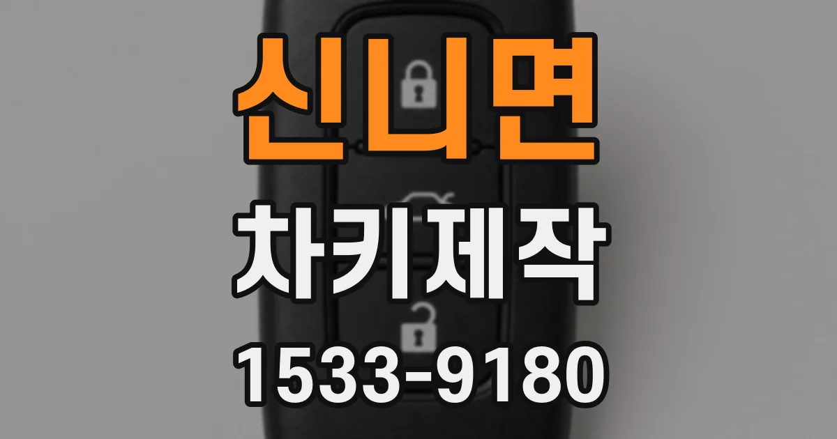 신니면 차키제작