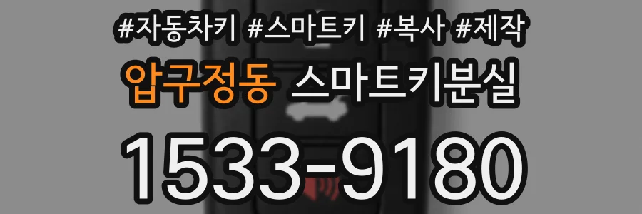 압구정동 스마트키분실