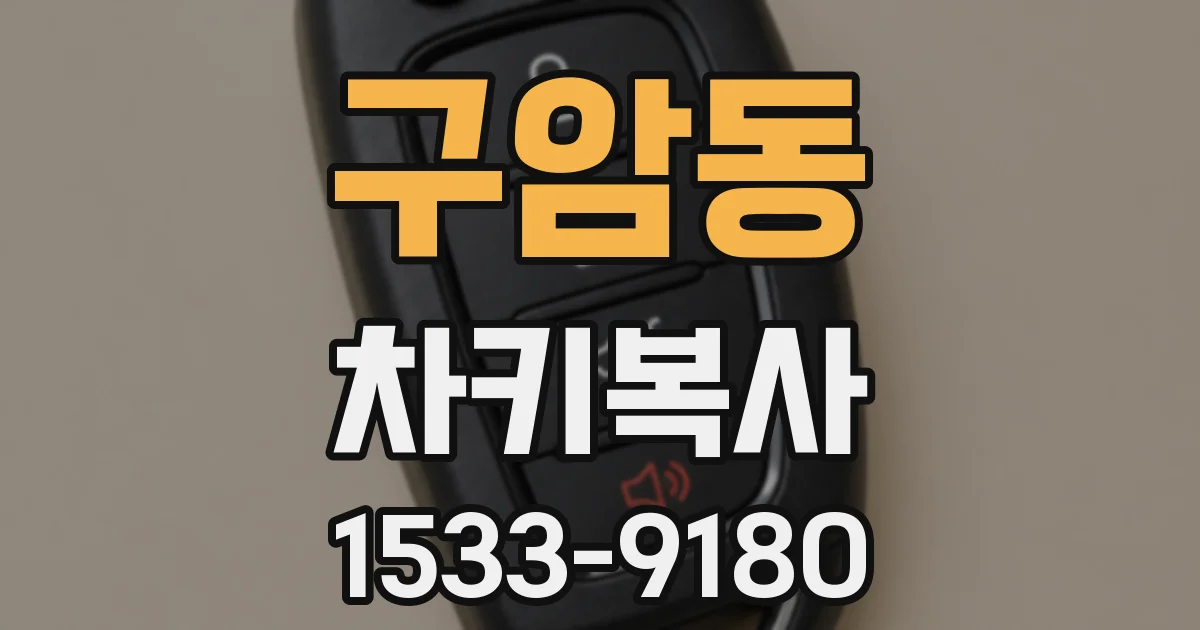 구암동 차키복사
