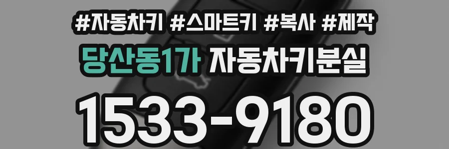 당산동1가 자동차키분실