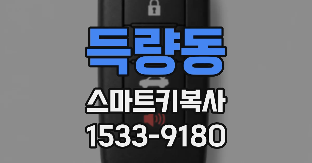 득량동 스마트키복사