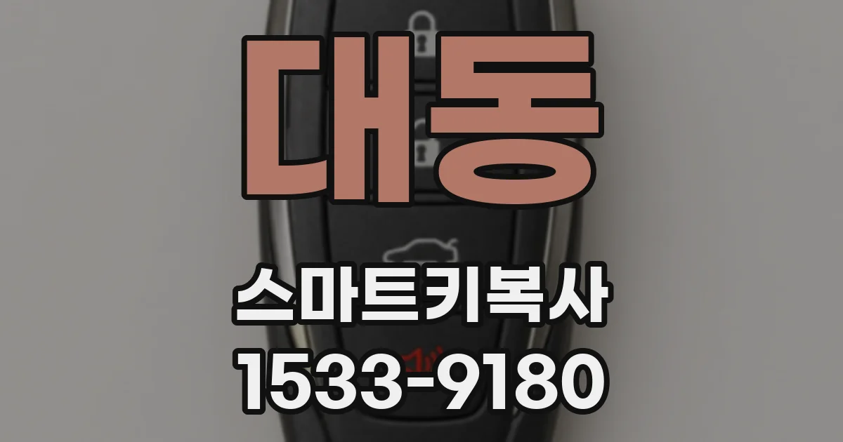 대동 스마트키복사
