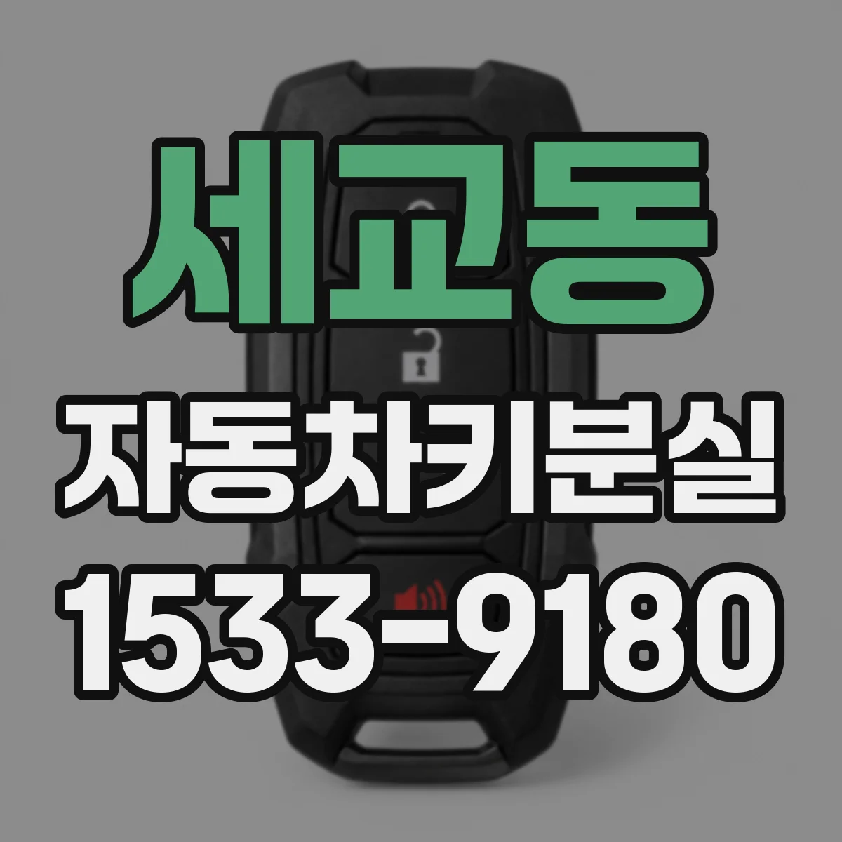 세교동 자동차키분실