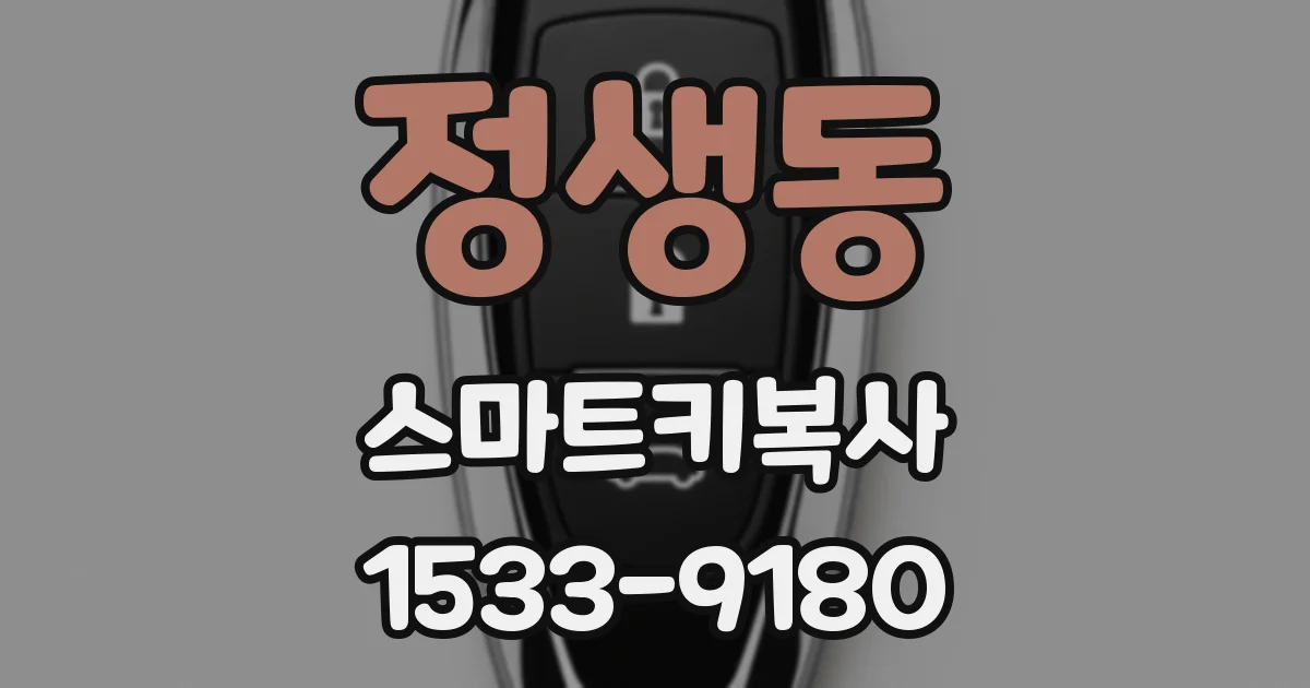 정생동 스마트키복사