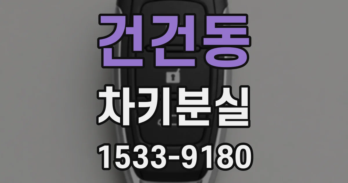 건건동 차키분실