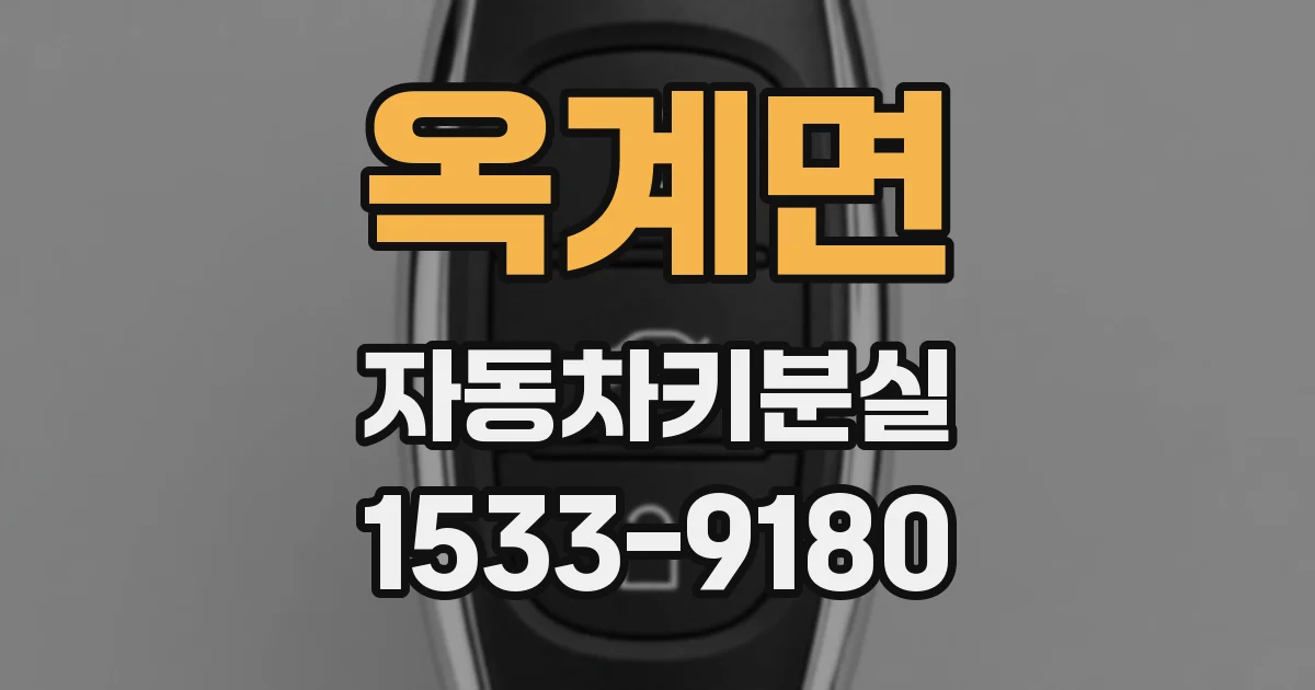 옥계면 자동차키분실