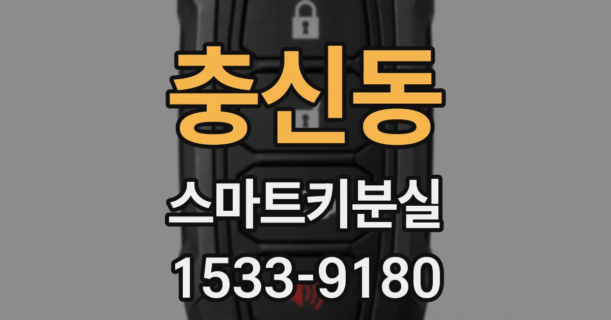 충신동 스마트키분실