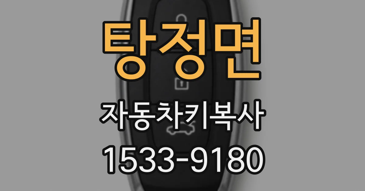 탕정면 자동차키복사