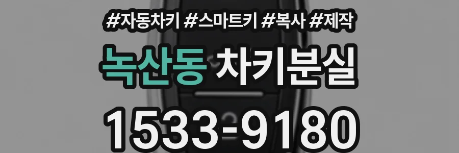 녹산동 차키분실