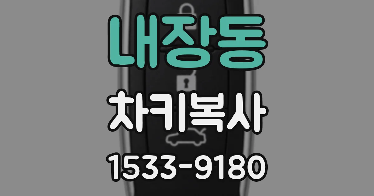 내장동 차키복사