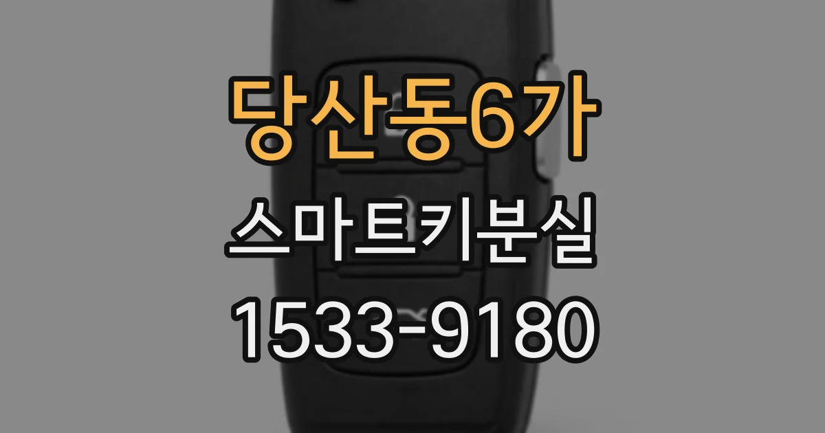 당산동6가 스마트키분실