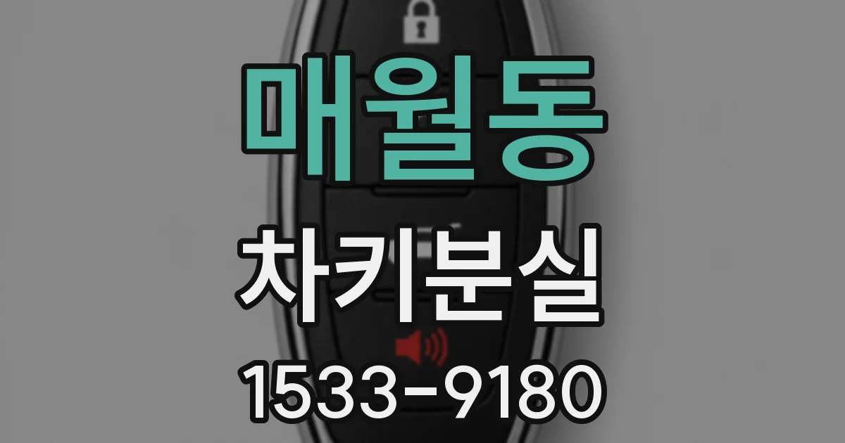 매월동 차키분실
