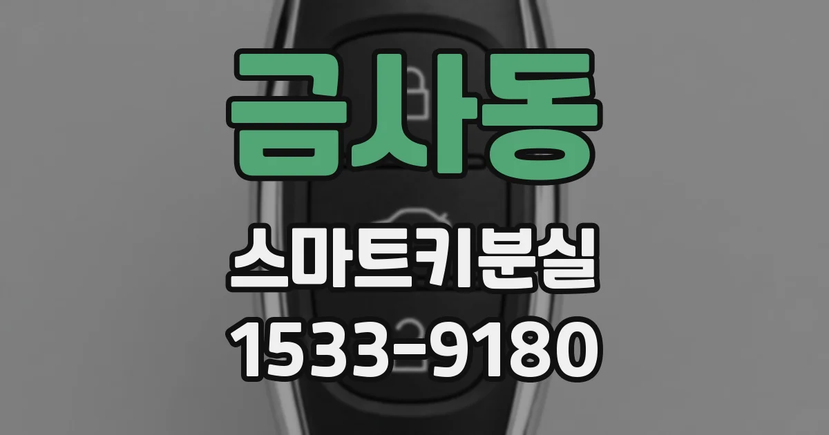 금사동 스마트키분실