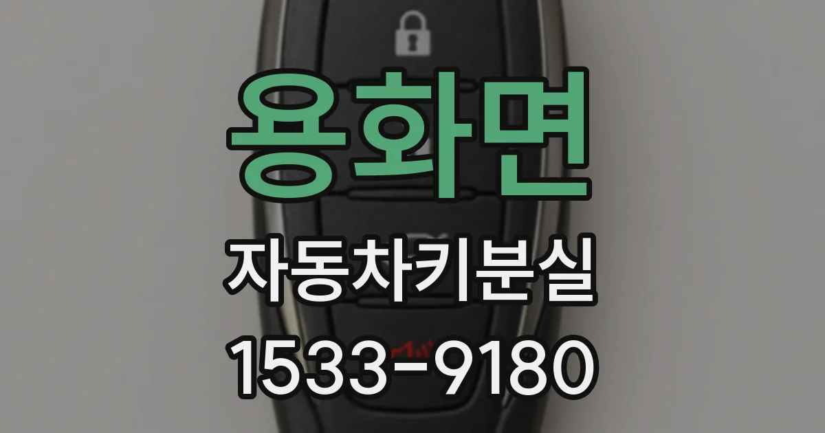 용화면 자동차키분실
